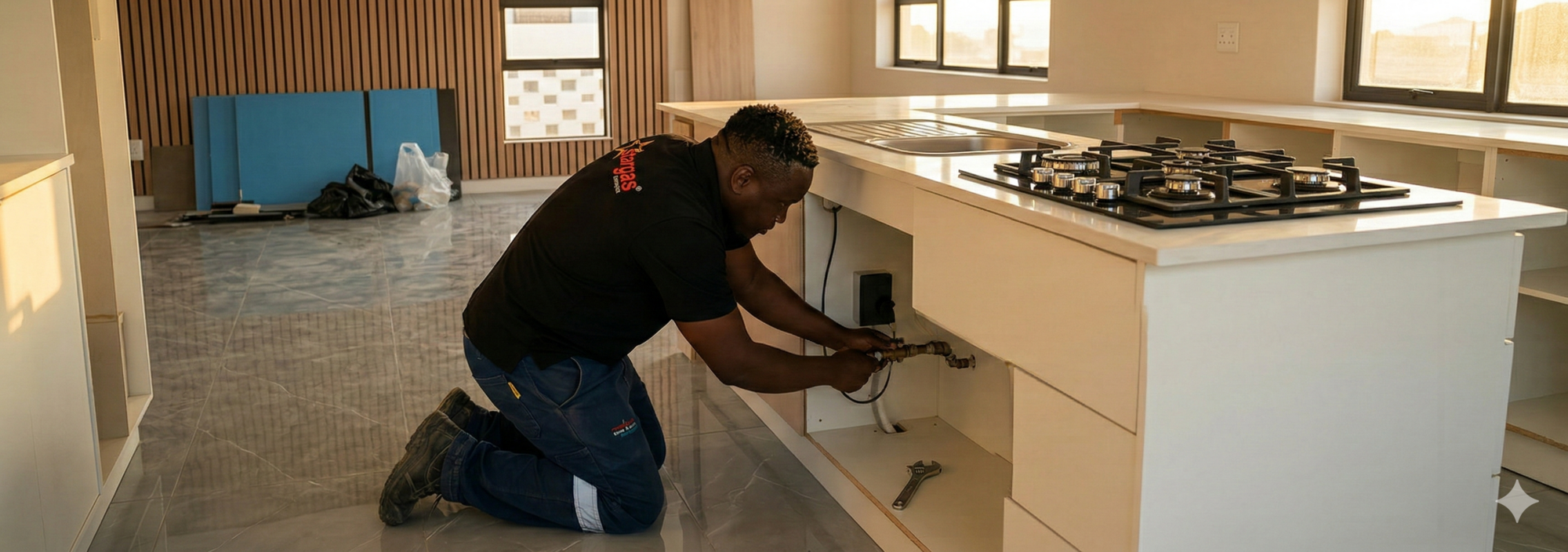 Domestic gas installation